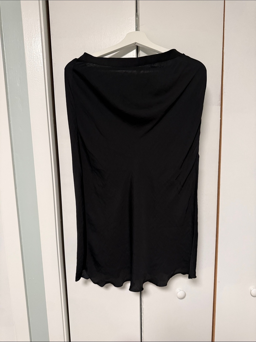 Free People Black Midi Slip Skirt